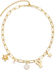 Adornia Initial Charm Pendant Necklace