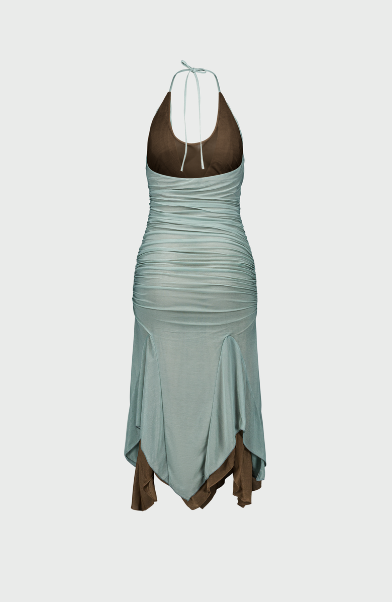 SAEMDI Evi Midi Dress, Alternate, color, Sage Green