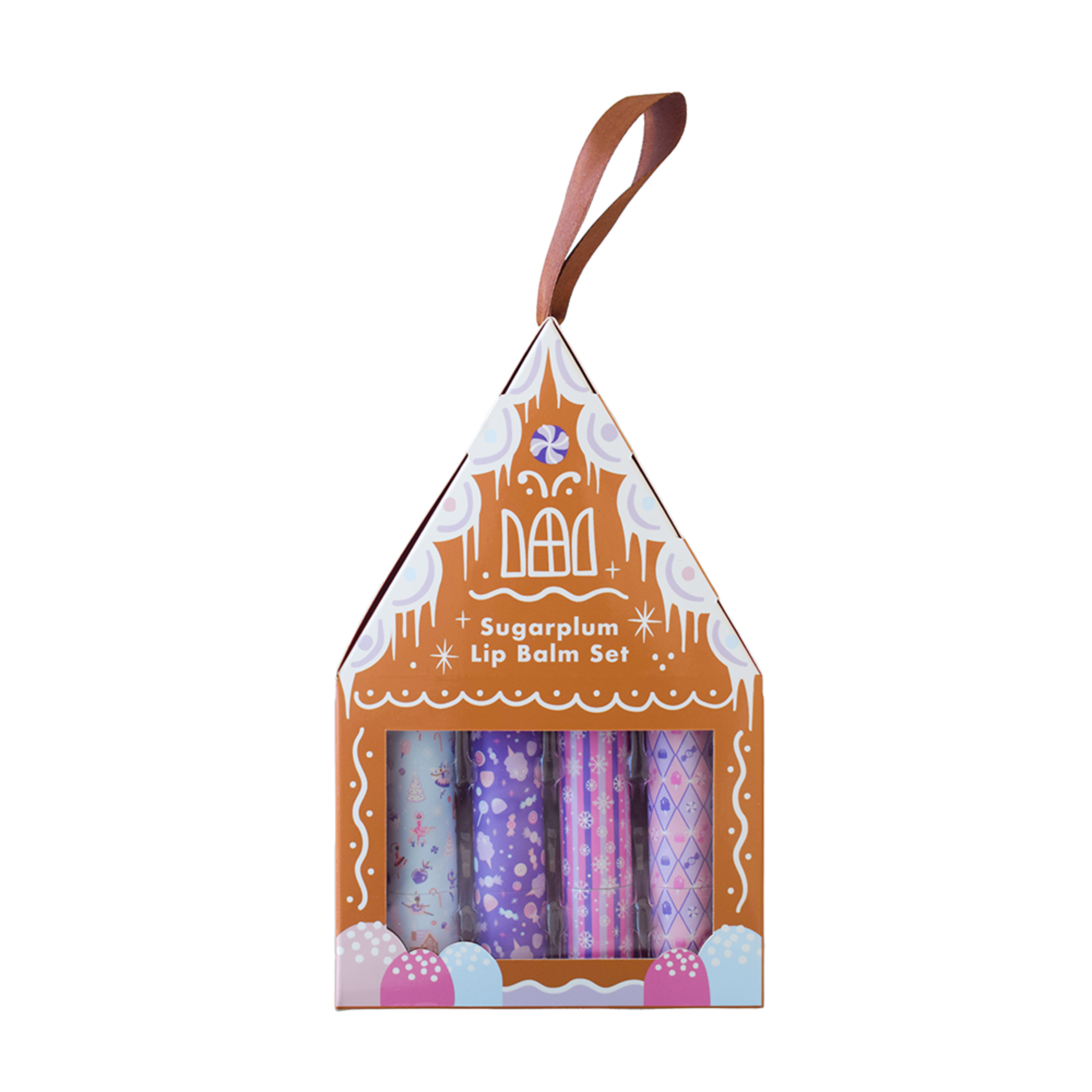 Daydream Society Sugarplum Gingerbread House Lip Balm in Assorted Pre-Pack at Nordstrom