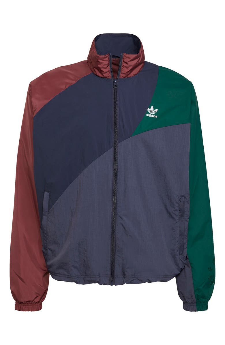 adidas Originals Colorblock Stand Collar Track Jacket, Alternate, color, 