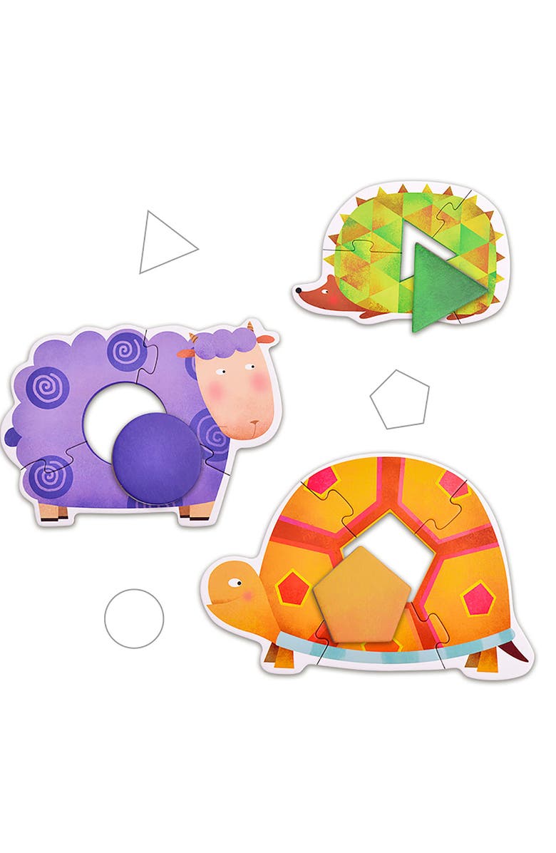 MiDeer My First Animal Puzzle with 7 Illustrated Animals Preschool Learning 32 Piece Jigsaw Floor Puzzle, Alternate, color, Multicolored