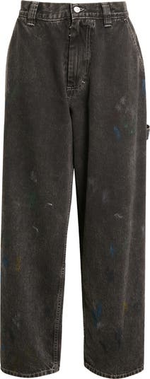 Maison Margiela High Waist Wide Leg Paint Jeans | Nordstrom Maison Margiela High Waist Wide Leg Paint Jeans | Nordstrom
