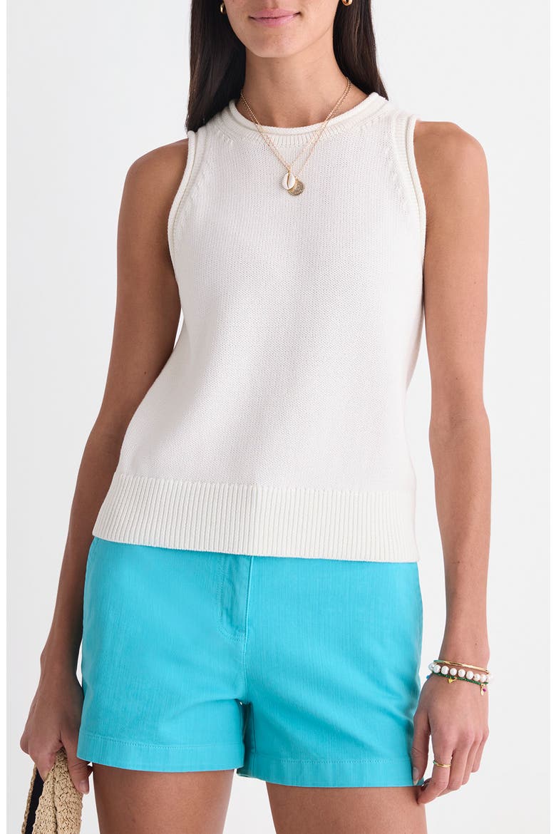 Stripe Sweater Tank, Main, color, WHITE CAP