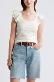 Treasure & Bond Rib Flutter Tank