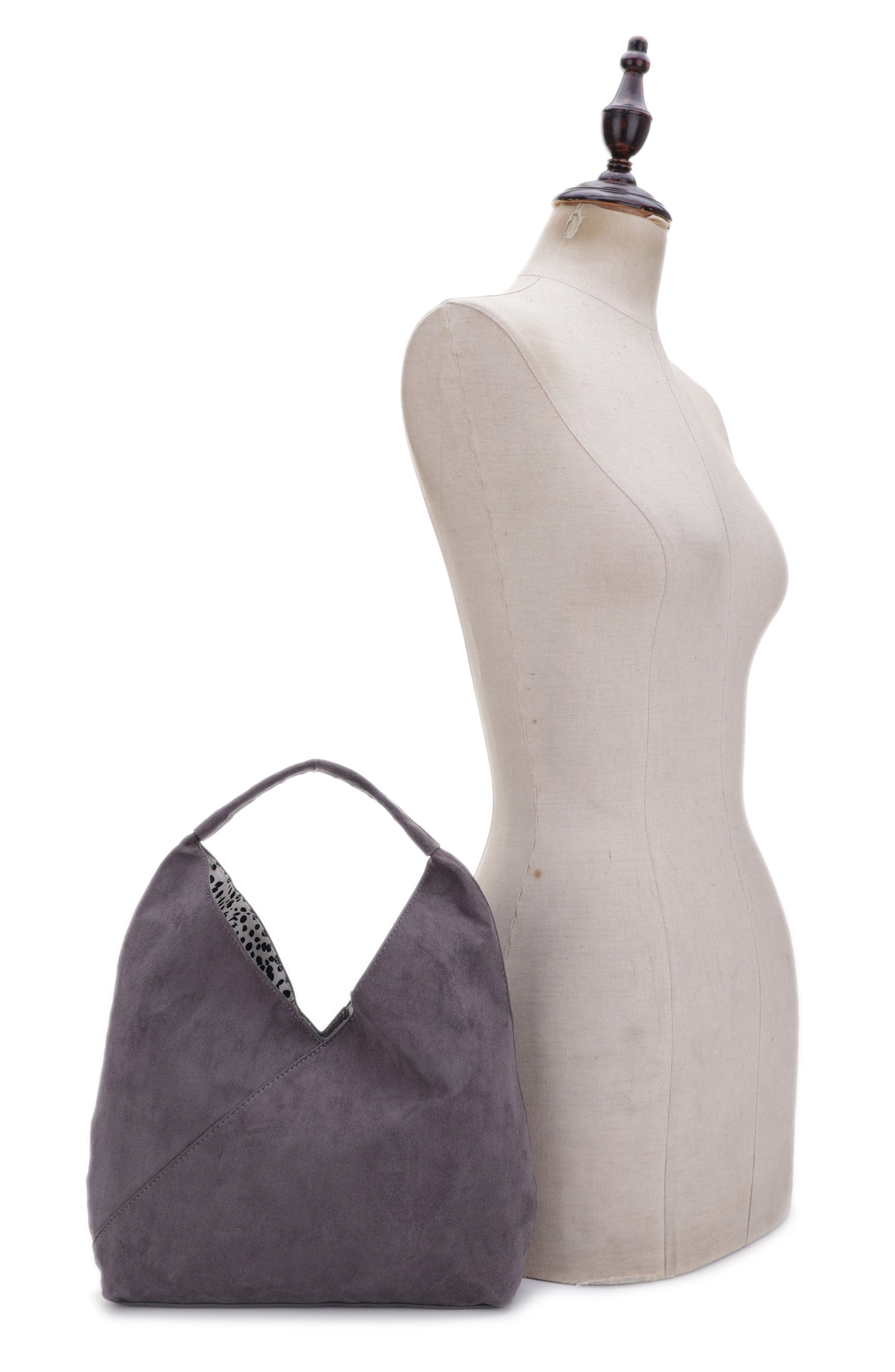 Mali + Lili Ali Small Vegan Leather Hobo Bag, Alternate, color, 