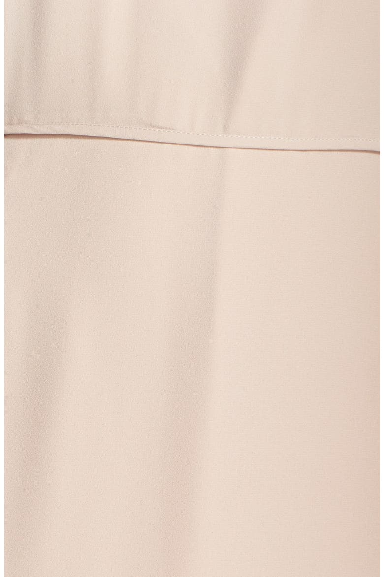 by Lauren Conrad 'Francesca' Cutaway Shoulder Crepe Gown, Alternate, color, SILVER PEONY