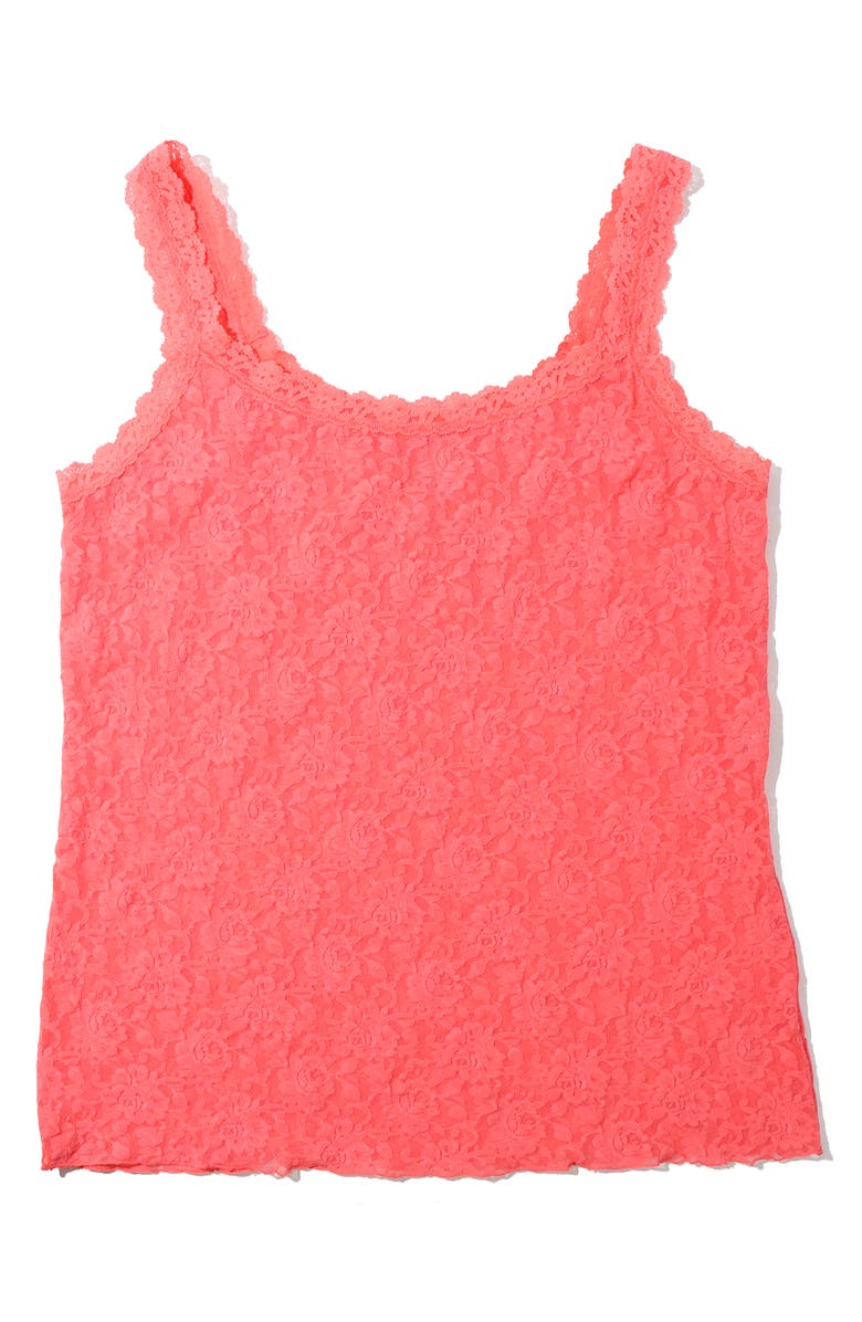 Hanky Panky Signature Lace Camisole, Main, color, Courageous Coral