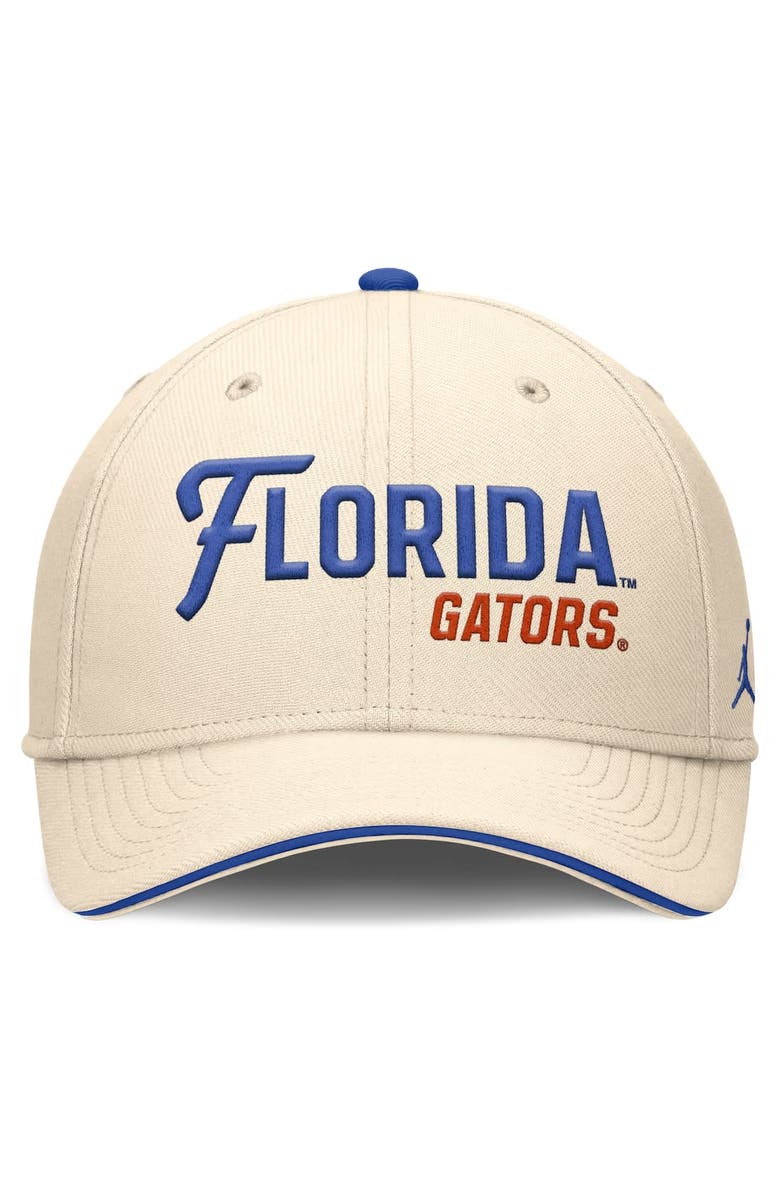 Jordan Brand Men's Jordan Brand Natural Florida Gators 2026 Primetime Swooshflex Hat, Alternate, color, Natural