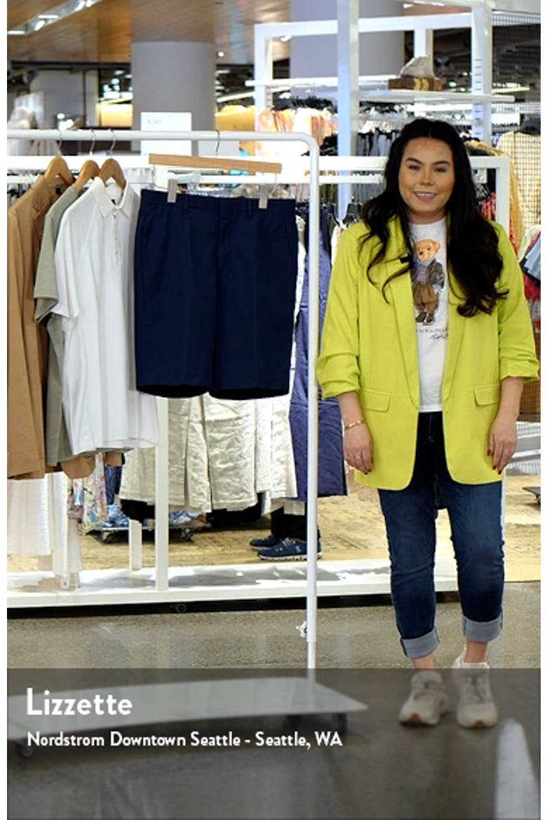 Prime Poplin Flat Front Shorts video