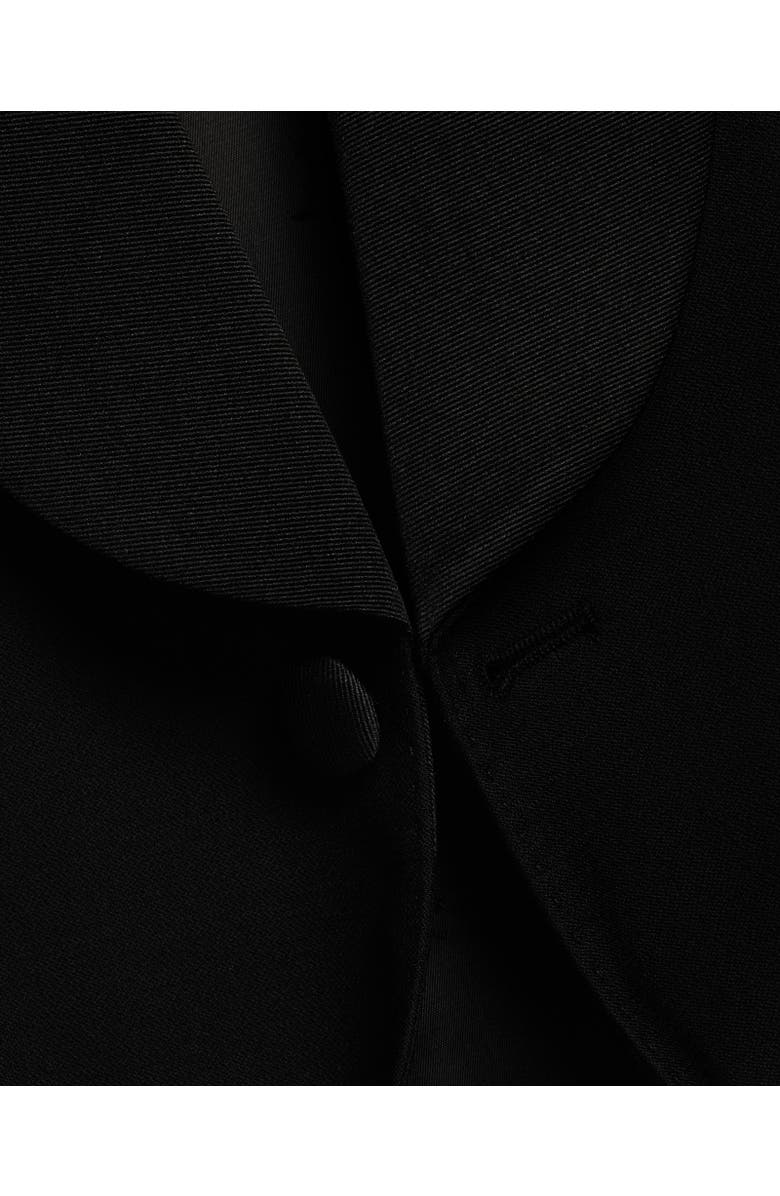Charles Tyrwhitt Shawl Dinner Suit Jacket, Alternate, color, Black