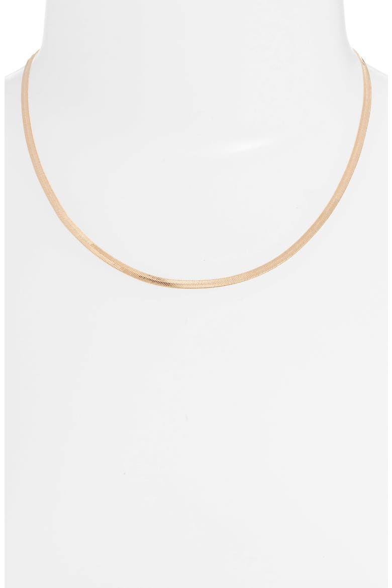 Glamour Snake Chain Necklace, Alternate, color, GOLD