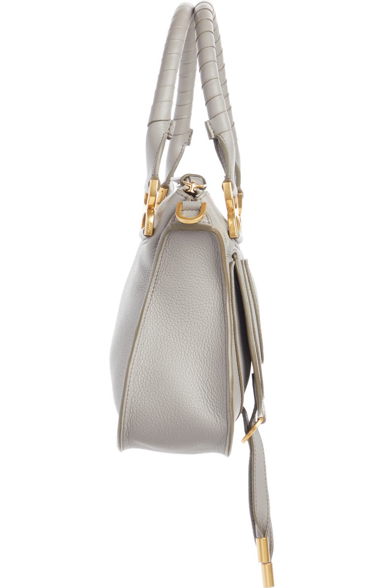 Chloé Small Marcie Leather Satchel, Alternate, color,