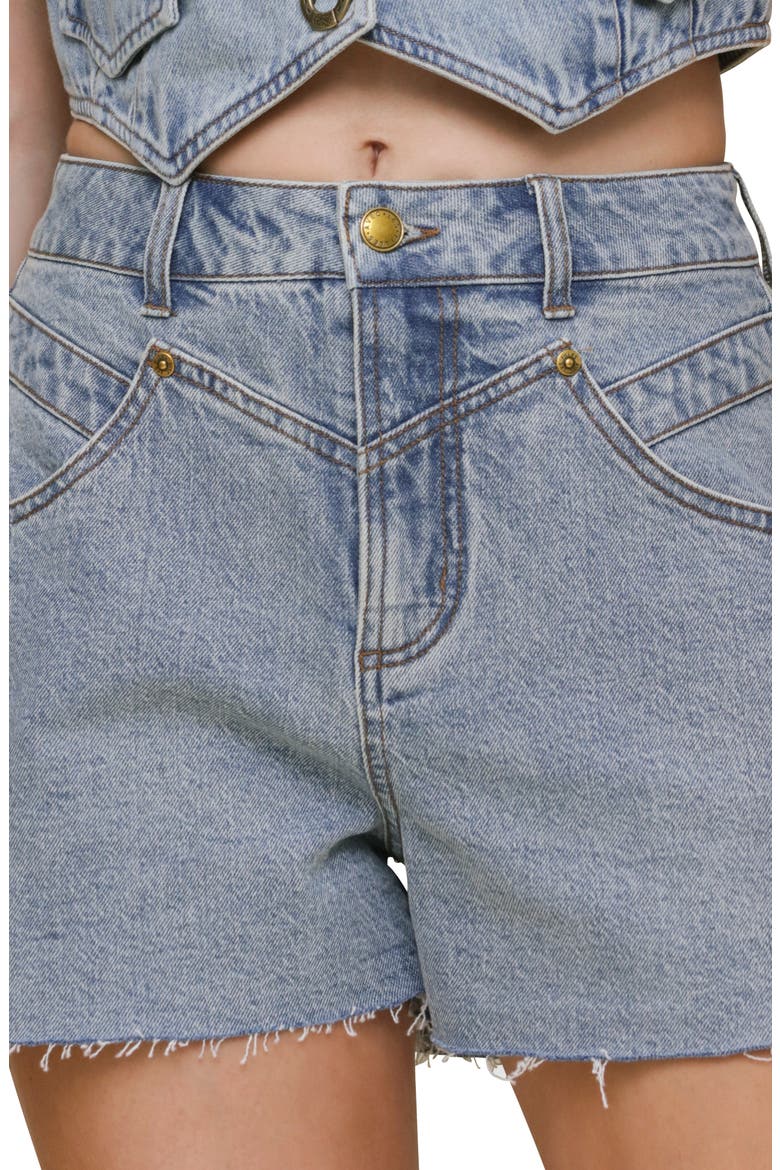 High Waist Cutoff Shorts, Alternate, color, CANYON LAND WASH