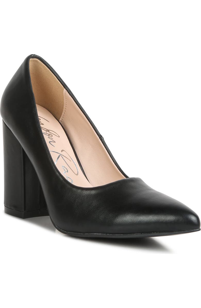 LONDON RAG Zhuri Pointed Toe Pump, Main, color, Black