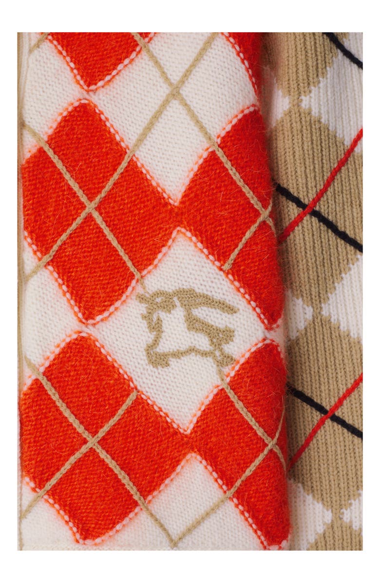 Burberry Argyle Wool Cardigan, Alternate, color, 