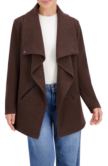Ookie & Lala Drape Jacket In Brown