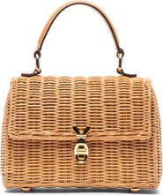 Frances Valentine Bunny Basket Wicker Handbag