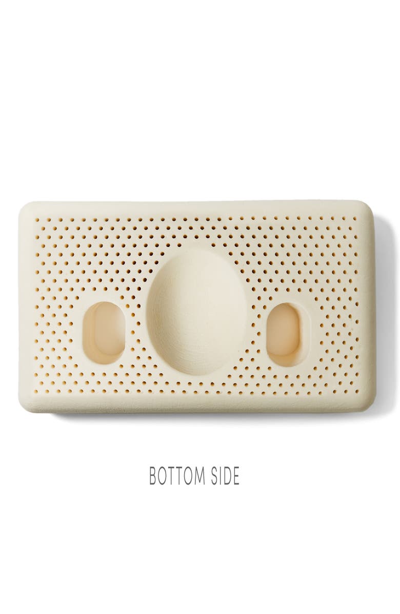 Coyuchi Turiya Organic Latex Pillow, Alternate, color, Alpine White