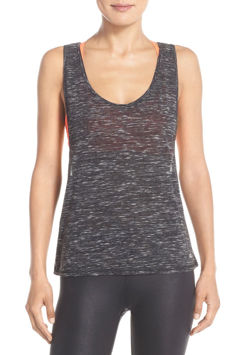 'Marina' Muscle Tank, Main, color, BLACK MARBLE