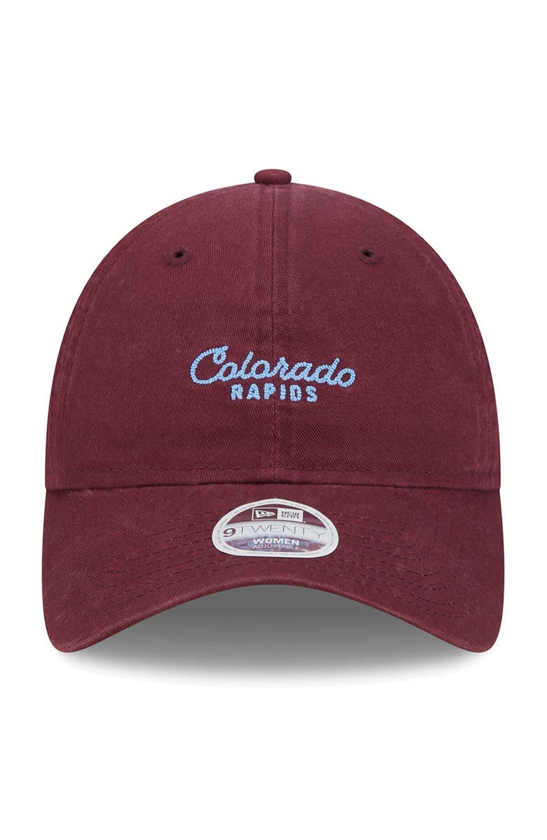 New Era Women's New Era Burgundy Colorado Rapids Throwback 9TWENTY Adjustable Hat, Alternate, color,