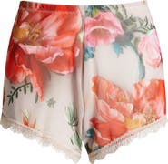 KILO BRAVA Floral Cotton Mesh Boyshorts