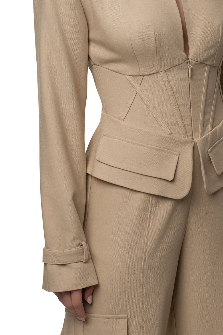 Day Off Cargo Jumpsuit, Alternate, color, Stone