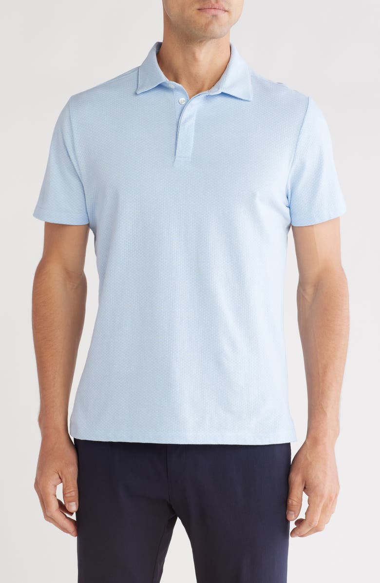 Robert Barakett Feni Cotton Polo, Main, color, Light Blue