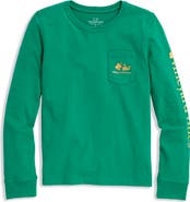 vineyard vines Kids' Whale Logo Pocket Long Sleeve Graphic T-Shirt