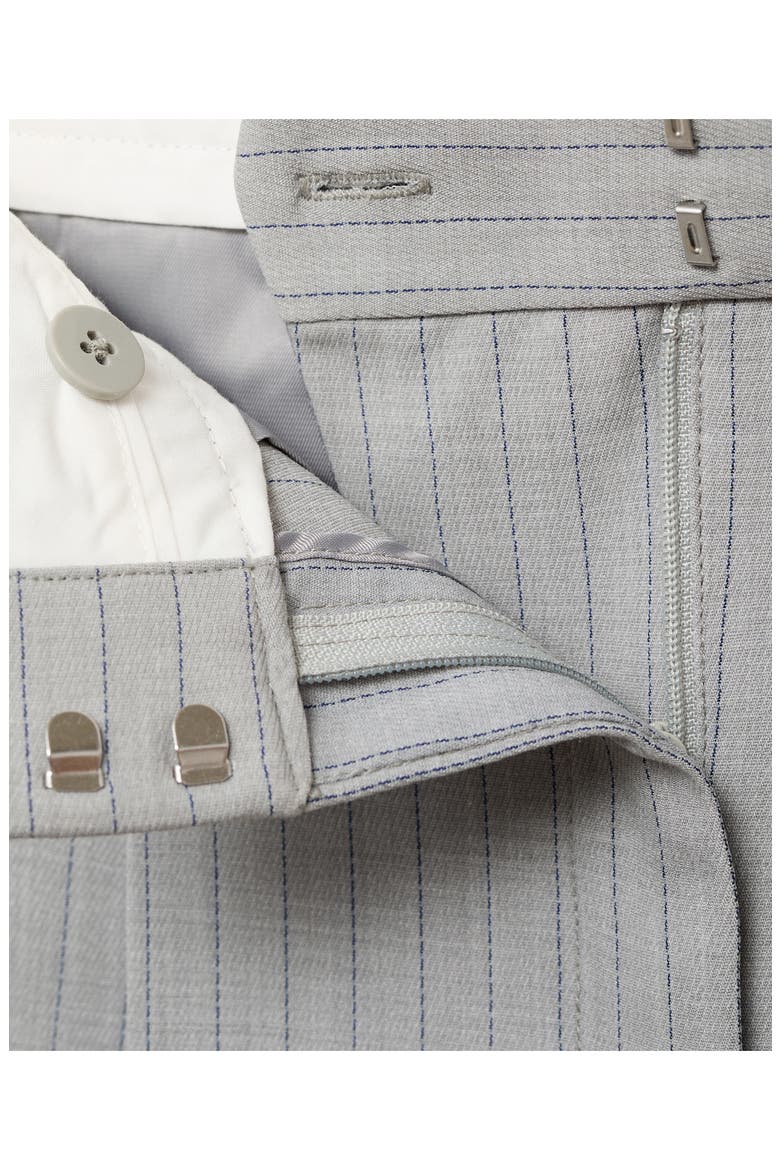Pinstripe Suit Pants, Alternate, color, GREY