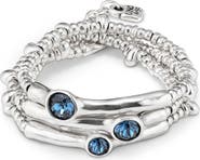 UNODE50 Azul Trinity Bead Bracelet