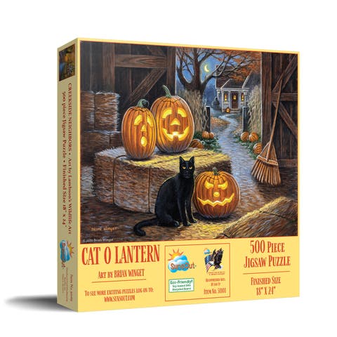Cat o Lantern 500 piece Jigsaw Puzzle for Adults