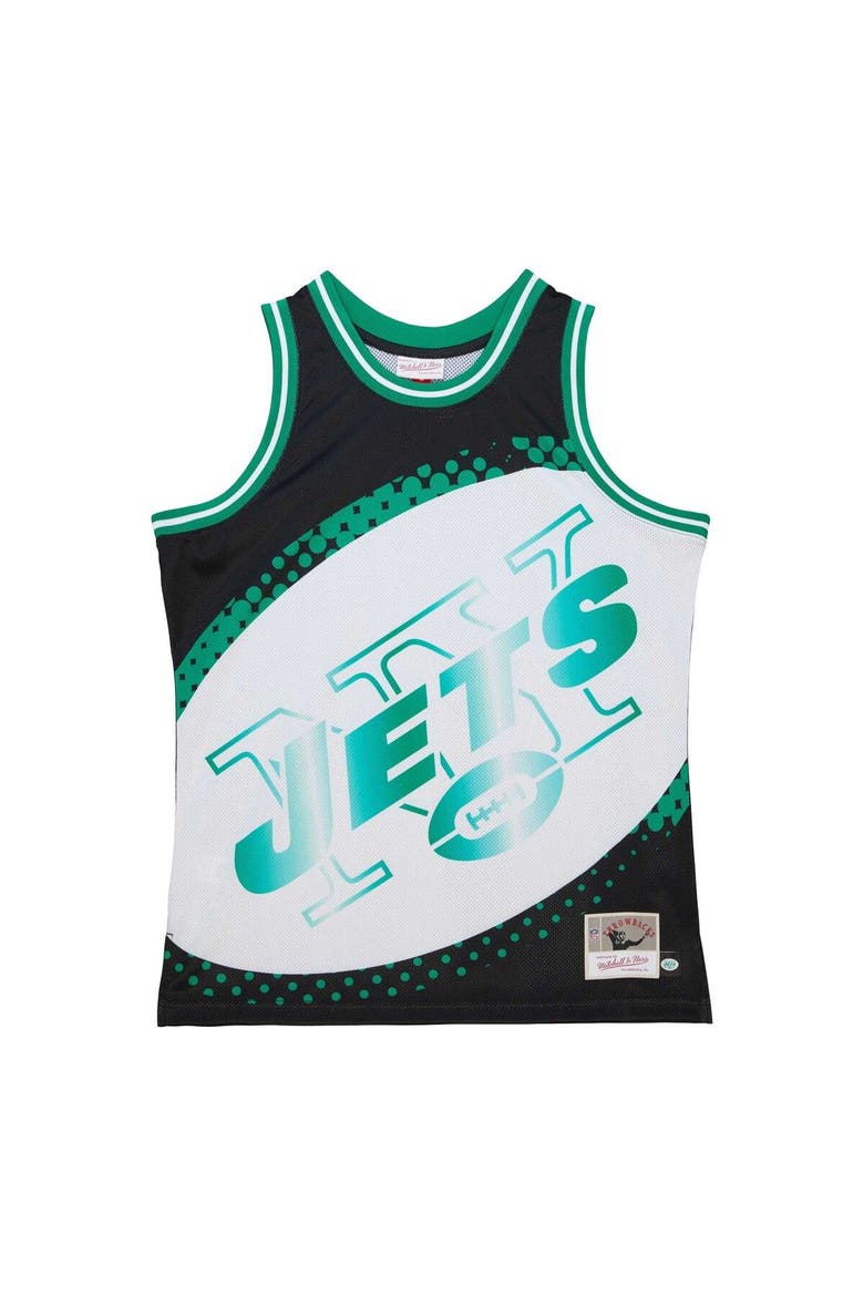 Men's Mitchell & Ness Black New York Jets Big Face 7.0 Fashion Tank Top, Alternate, color, Black