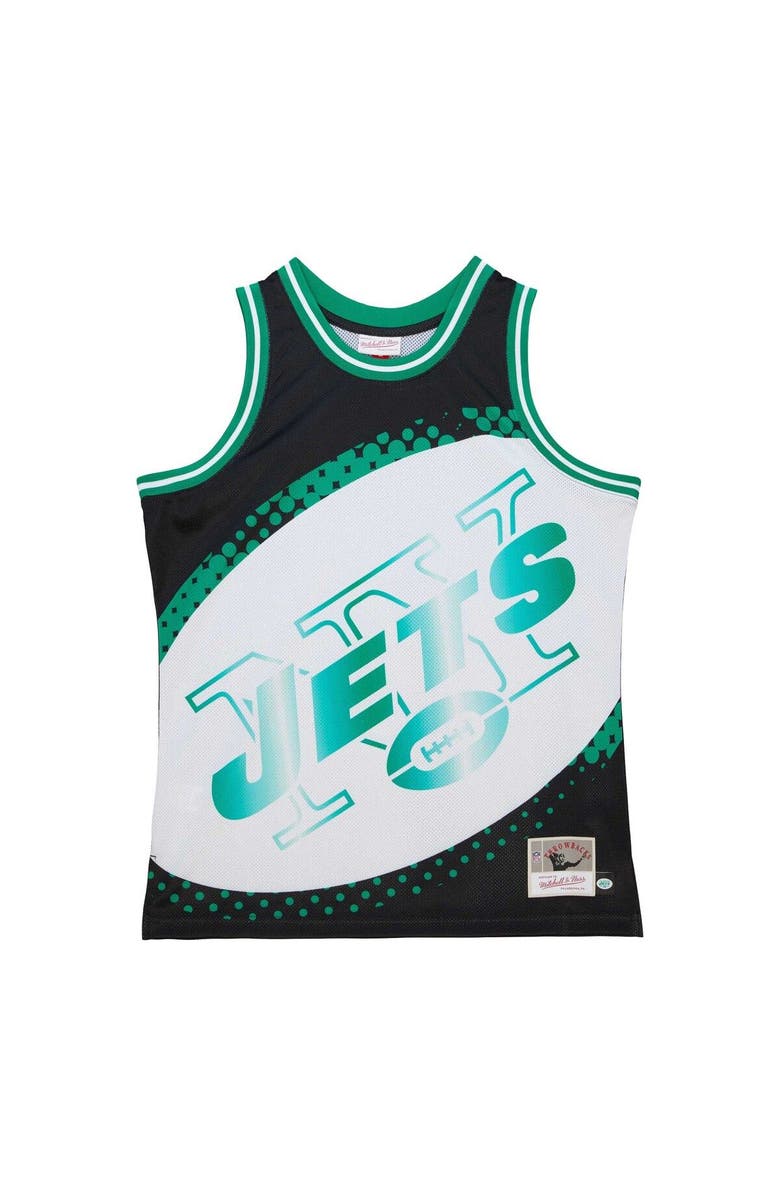 Mitchell & Ness Men's Mitchell & Ness Black New York Jets Big Face 7.0 Fashion Tank Top, Alternate, color, Black