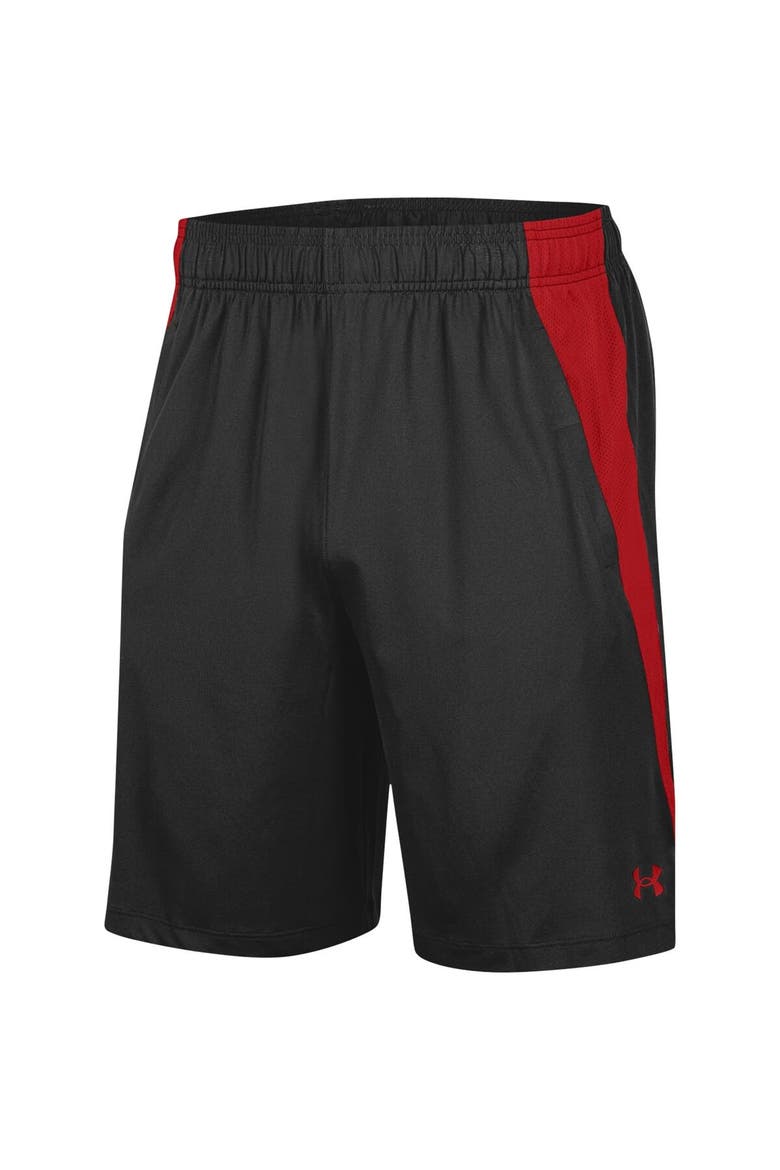 Men's Under Armour Black Wisconsin Badgers Tech Vent Shorts, Main, color, Black