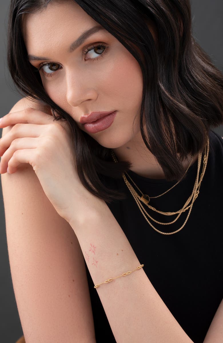 Bony Levy 14K Gold Beaded Station Bracelet, Alternate, color, 