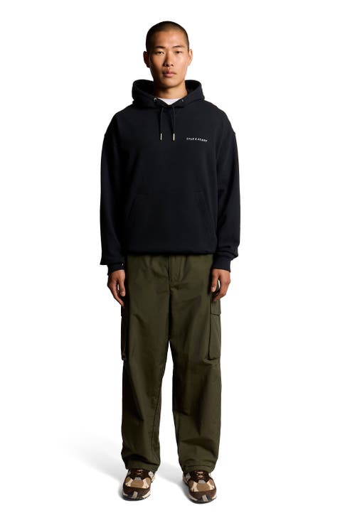 Script Brushback Pullover Hoodie