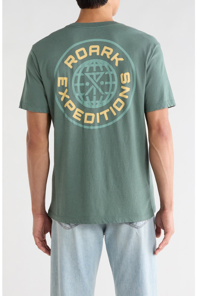 Goin' Global Graphic T-Shirt, Alternate, color, SLATE GREEN