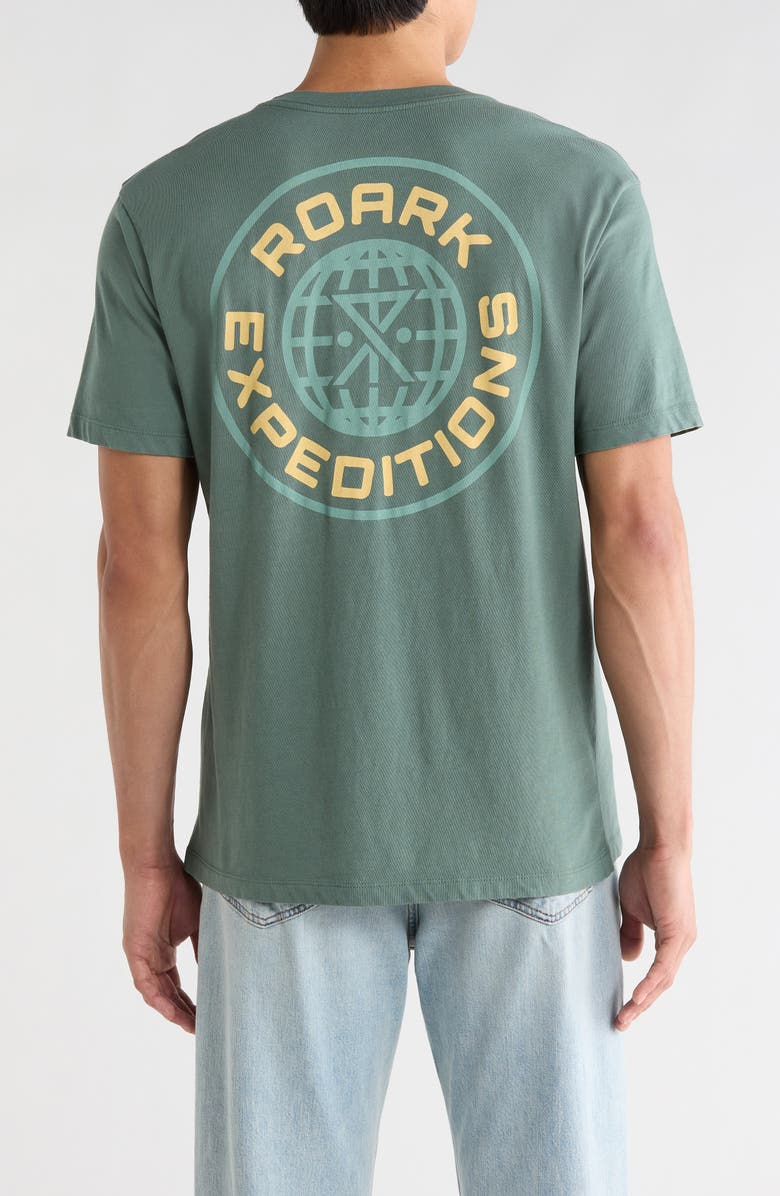 Roark Goin' Global Graphic T-Shirt, Alternate, color, Slate Green