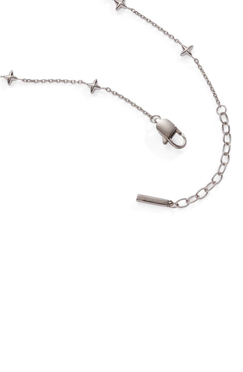 Alex and Ani Star Chain Anklet, Alternate, color, Silver
