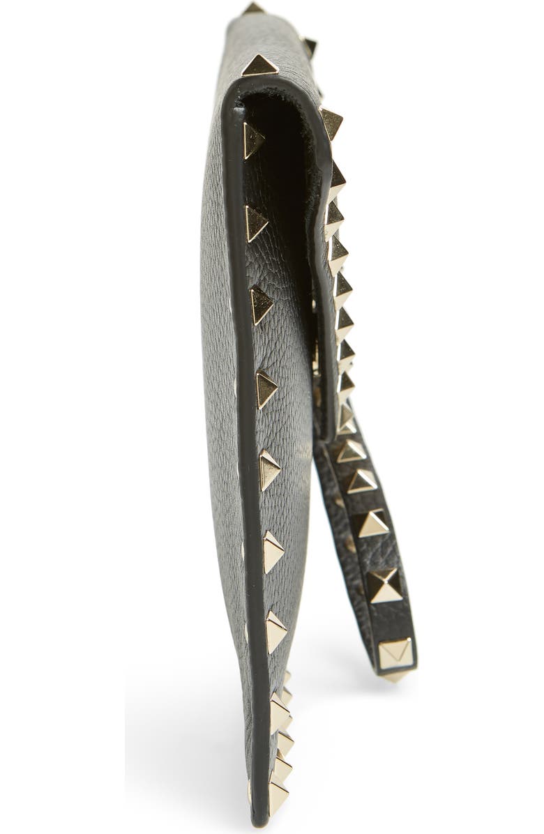 Valentino Garavani Medium Rockstud Leather Envelope Pouch, Alternate, color,