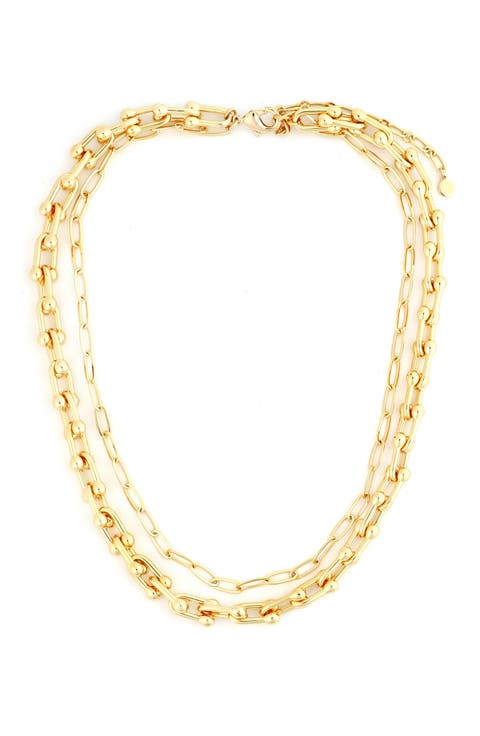 Layered Double Chain Necklace