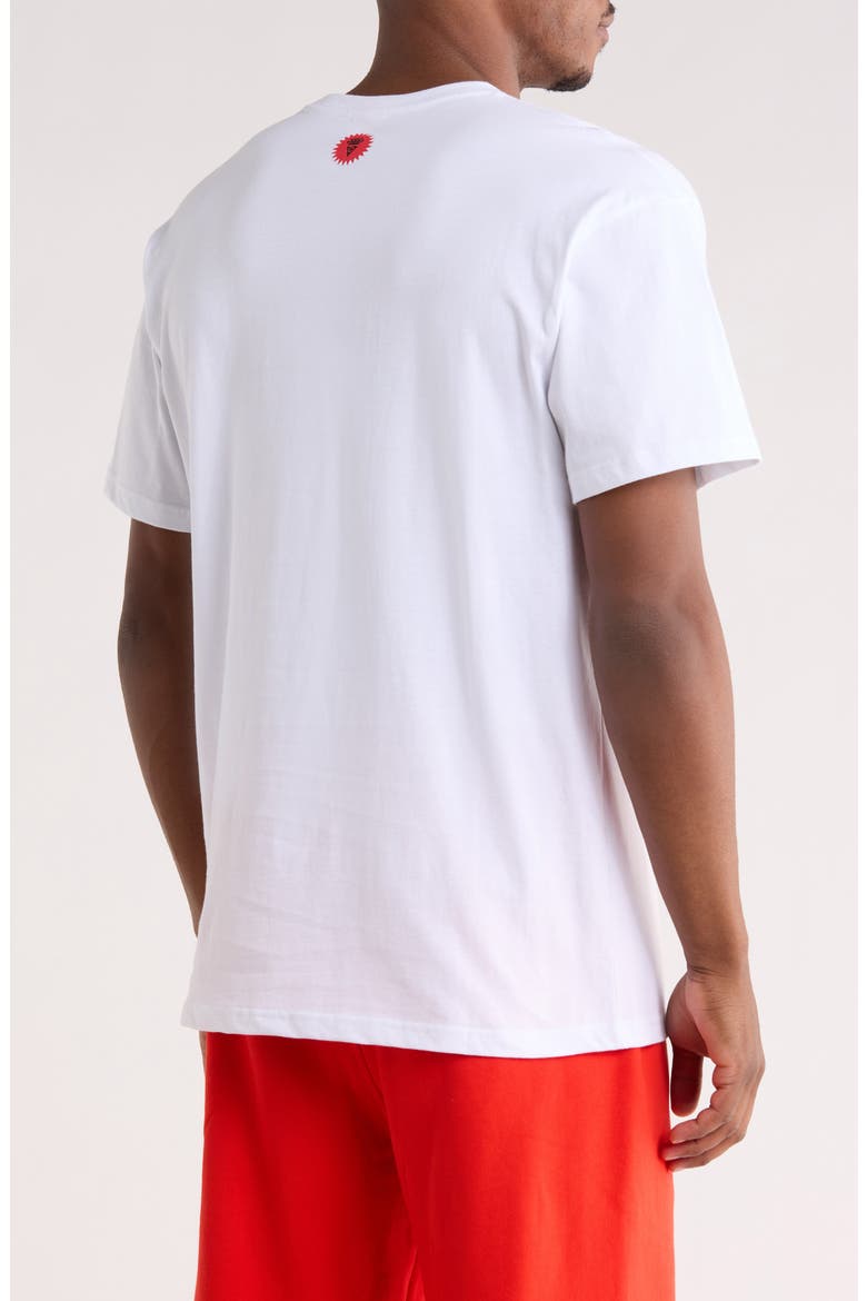 Origami Cotton Graphic Tee, Alternate, color, WHITE