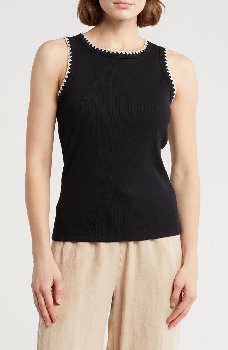 Caslon<sup>®</sup> Whipstitch Tank, Main, color,