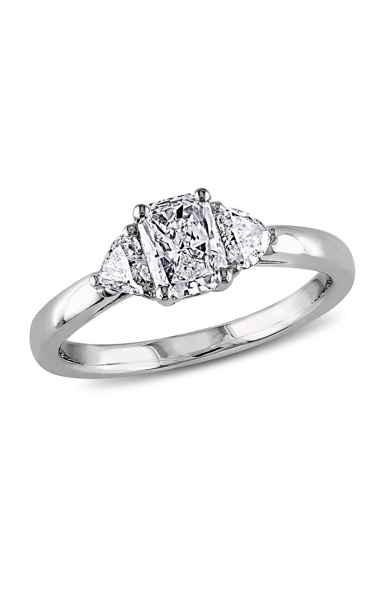 Julianna B. Diamond Radiant Heart 3-Stone Ring 14k, Main, color, 14K White Gold