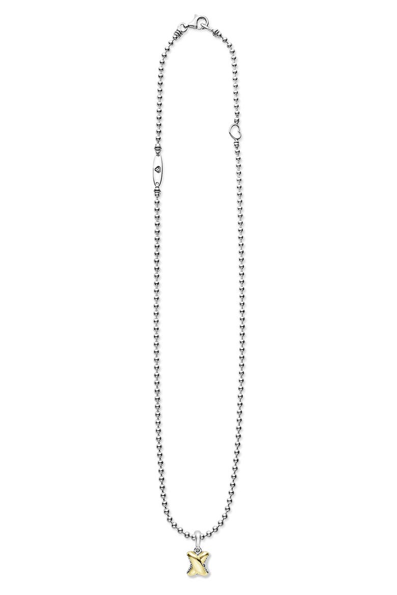 Embrace Pendant Necklace, Alternate, color, GOLD/ SILVER