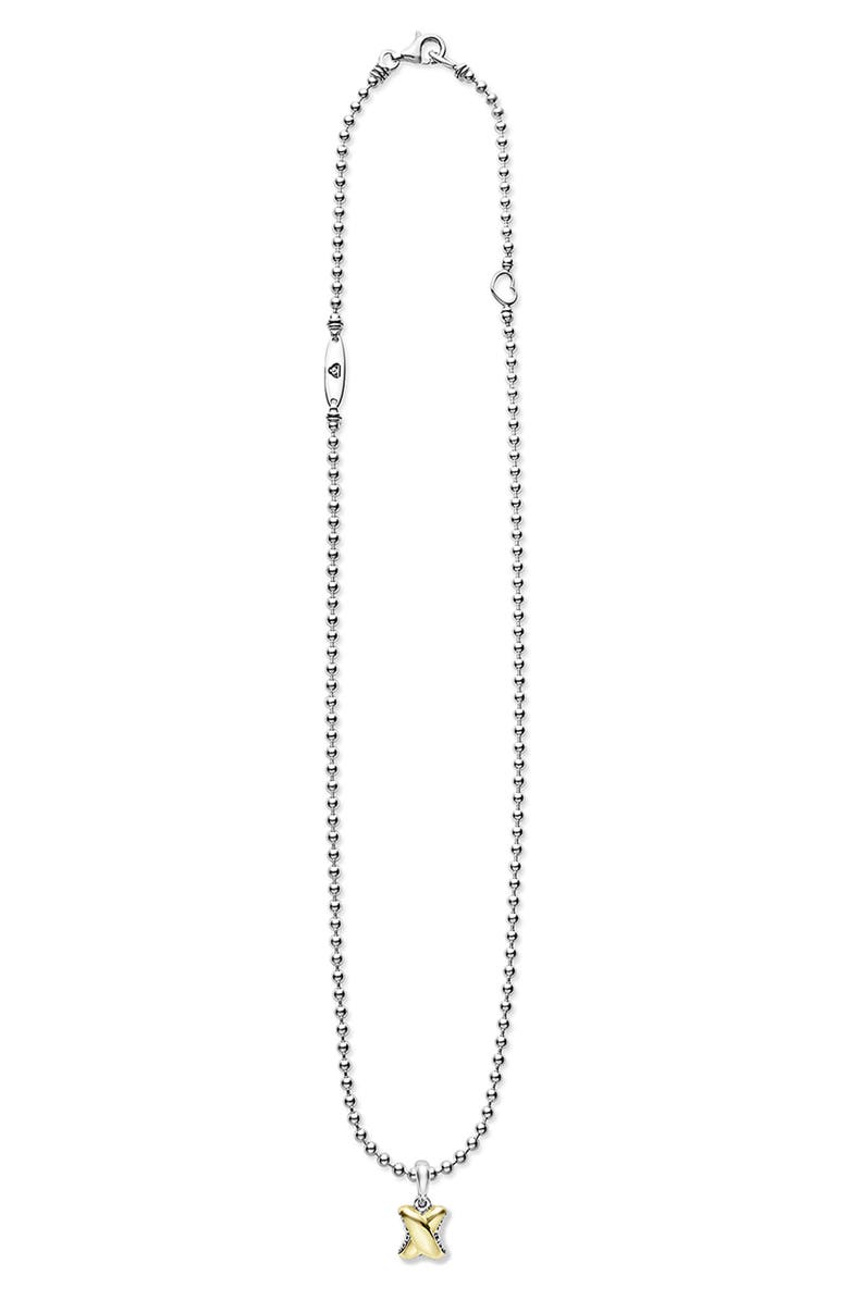 LAGOS Embrace Pendant Necklace, Alternate, color, Gold/ Silver