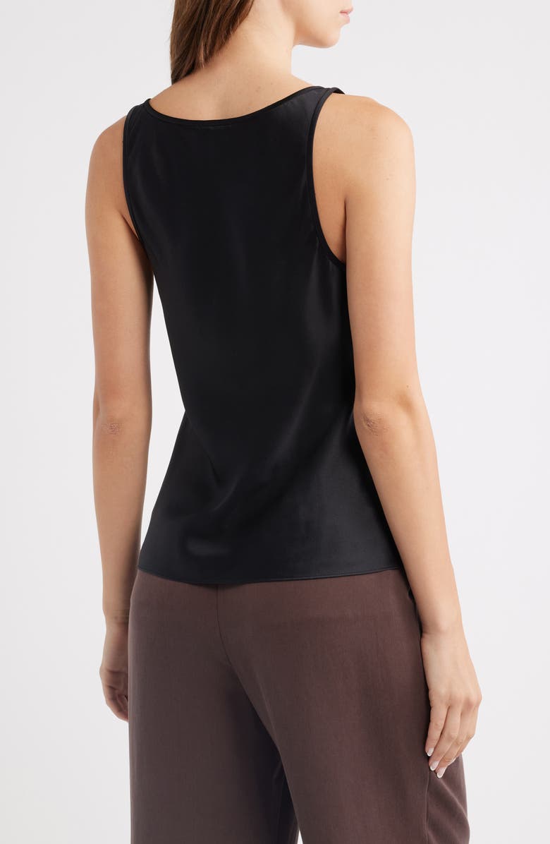 Reformation Veya Sleeveless Silk Top, Alternate, color, Black