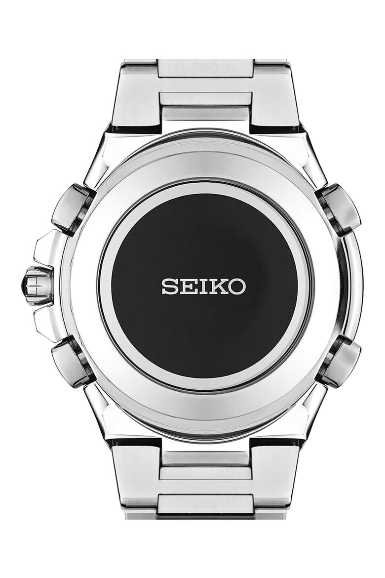 Coutura Radio Sync Solar World Time Chronograph Bracelet Watch, 44.5mm, Alternate, color, BLACK