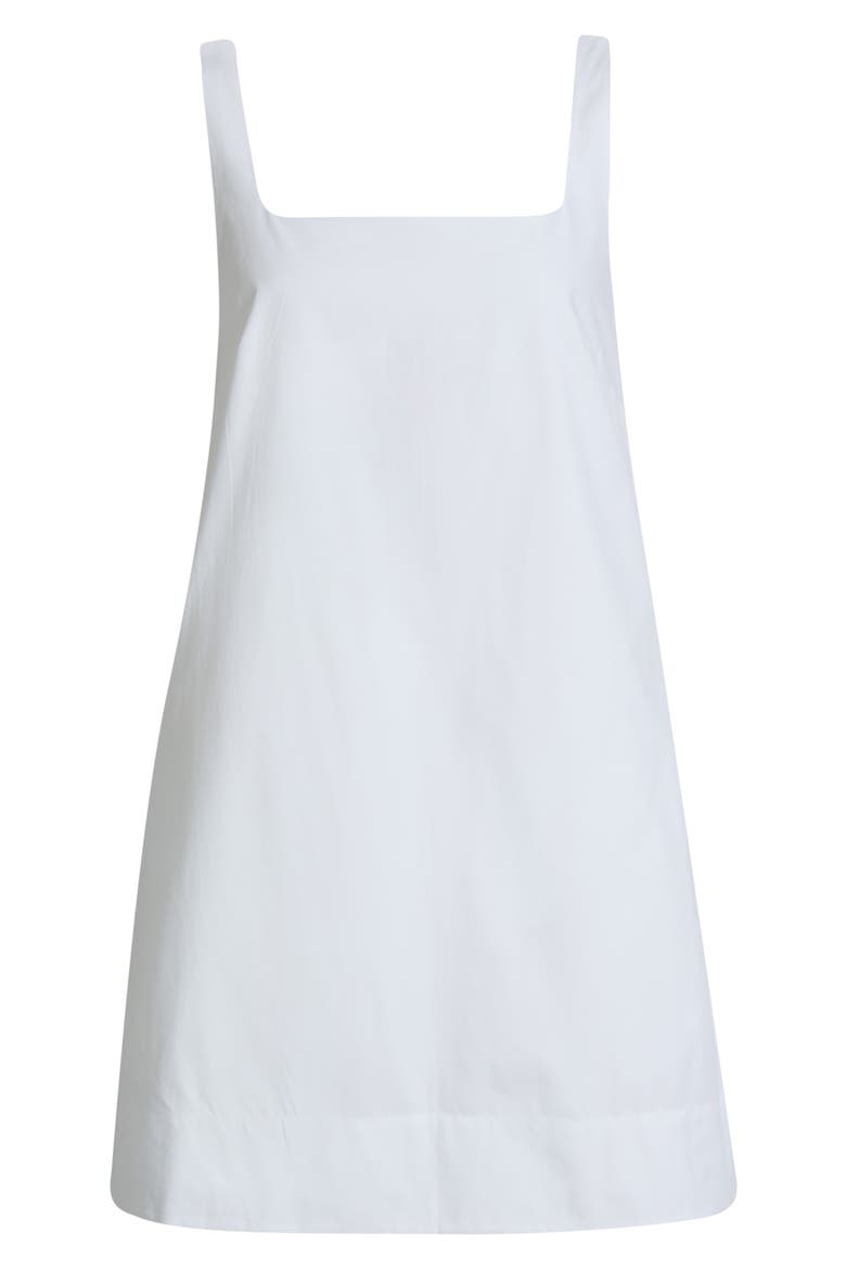Alissa Cotton Shift Minidress, Main, color, LINEN WHITE