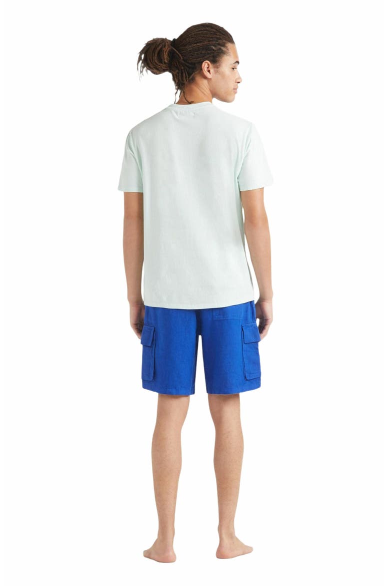 Men's Embroidered Turtle Cotton T-Shirt, Alternate, color, PACIFIC